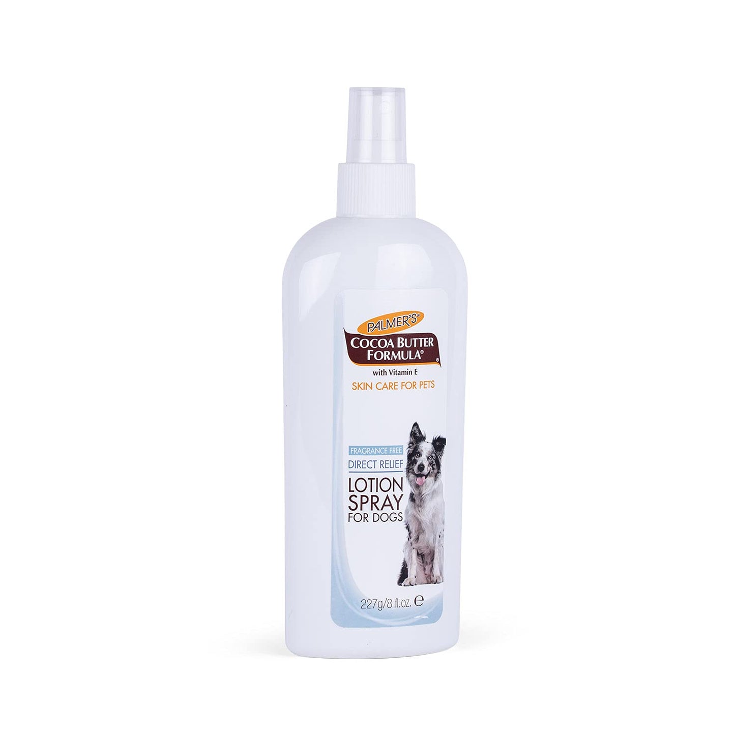 Palmer's for Pets Cocoa Butter Formula Direct Relief Lotion Spray for Dogs with Vitamin E | Fragrance Free Dog Lotion for Dry Itchy Skin Spray On Lotion for Dogs - 8 oz (FF15584)