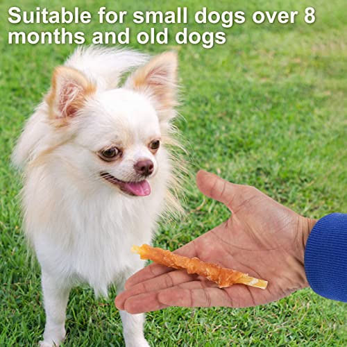 MON2SUN Rawhide Free Dog Treats Chicken Wrapped Cod Sticks for Small Dogs Healthy Training Treats Soft Snacks (14.11 Ounce -Pack of 1)