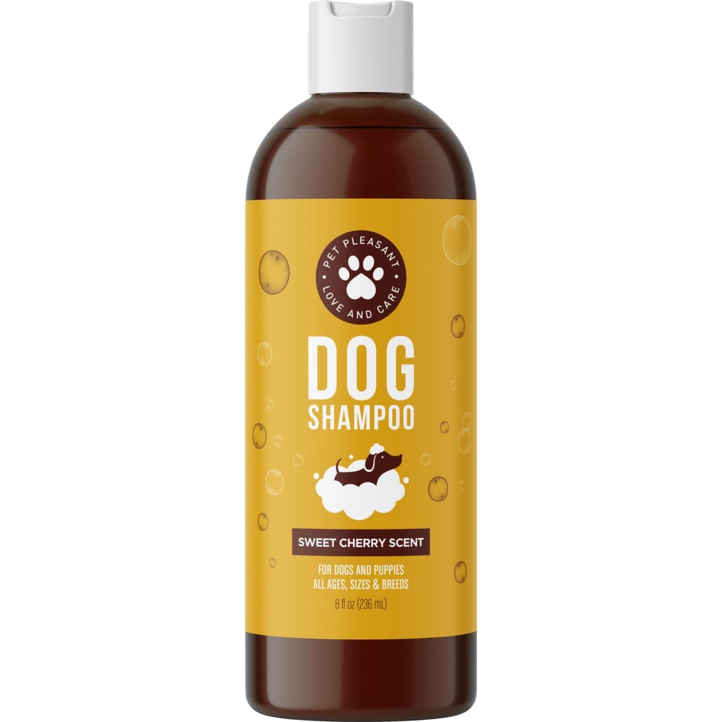 Soothing Oatmeal Shampoo for Dogs - Cleansing and Moisturizing Aloe & Oatmeal Dog Shampoo for Smelly Dogs of all Ages & Breeds - Gentle Sulfate and Paraben Free Dog Wash Made in USA (Sweet Cherry)