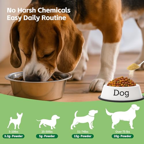 Canine Cushing's Support - Melatonin Adrenal Balance Powder | Veterinary Formula with Ashwagandha, Astragalus, and Milk Thistle - Cortisol and Adrenal Health Relief, 120g