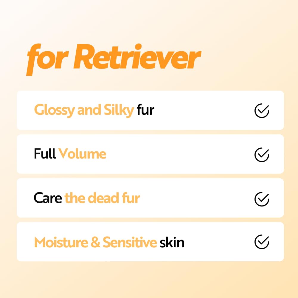 HYPONIC Shampoo for Retriever - Hypoallergenic Breed-Specific Shampoo for Retriever for Soft Volume, deep Cleansing, and Silky Coat (50.72oz)