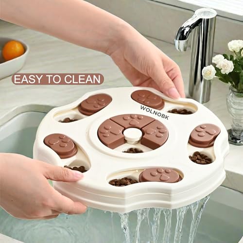WOLNOBK Interactive Dog Puzzle Toy for Smart Large Small Medium Dogs to Keep Them Busy Training Chew,Cat Toys for Bored Indoor Adult Cats,Slow Feeder Dog Bowls Feeder Puppy Toys Essentials Pet Gift