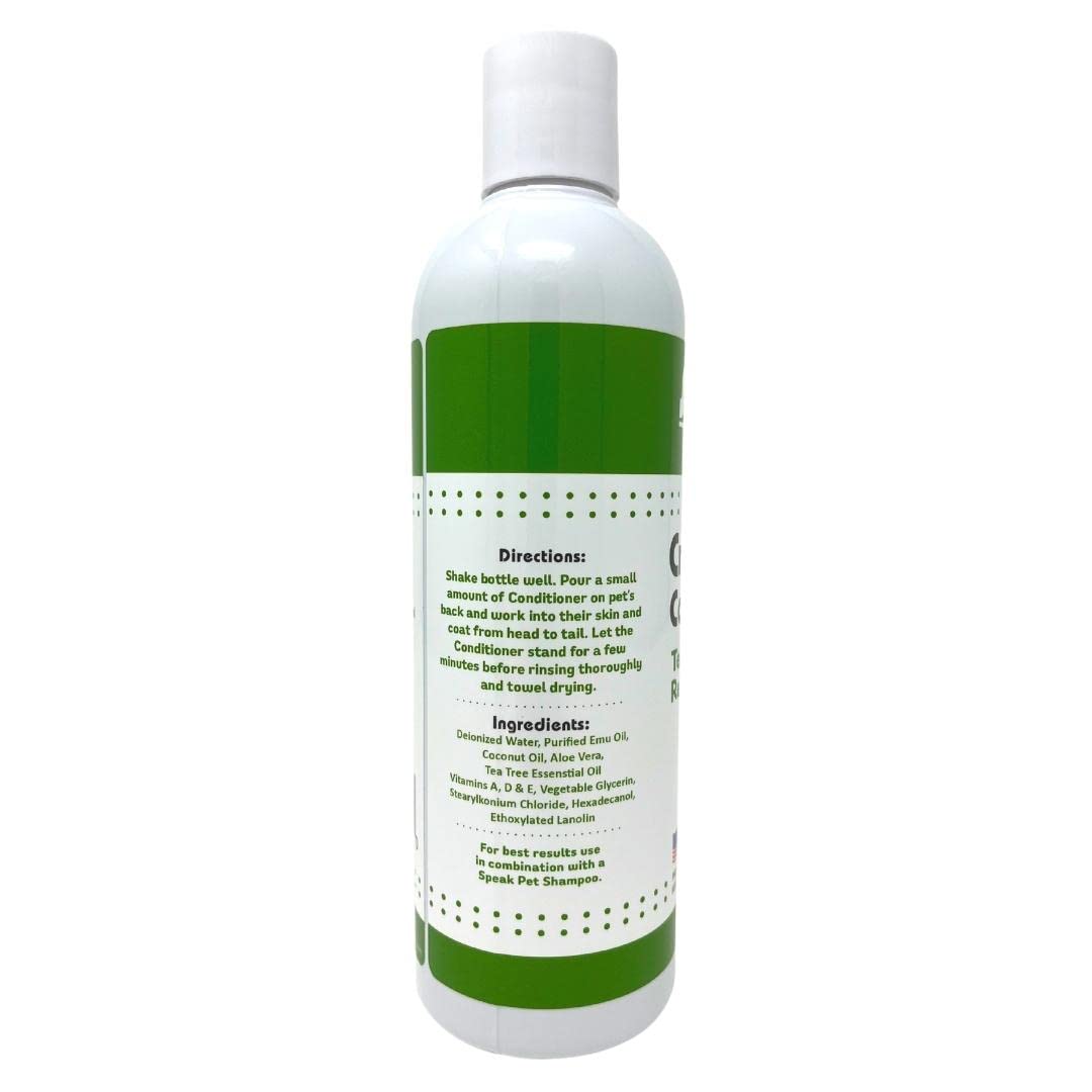 Speak Pet Products Dog Natural Cream Rinse Conditioner, Tea Tree, 17oz