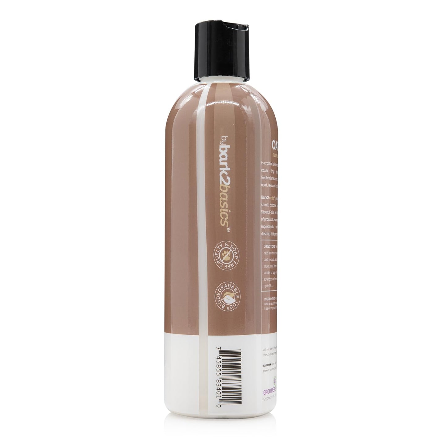 Bark2Basics Oatmeal Dog Shampoo, 16 oz - Natural Colloidal Oatmeal, Natural Ingredients, Calms Dry Itchy Irritated Skin, Moisturizes and Soothes the Skin and Coat, Professional Grade