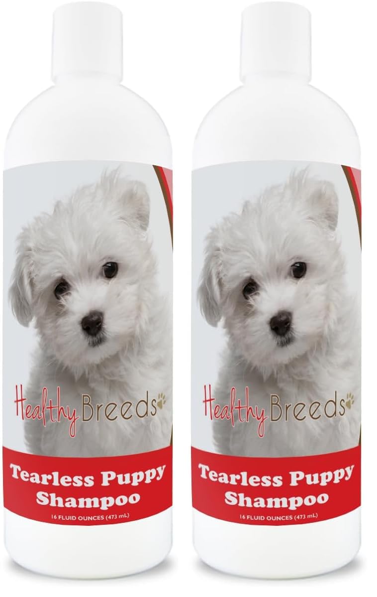 Healthy Breeds Maltese Tearless Puppy Dog Shampoo 16 oz (Pack of 2)