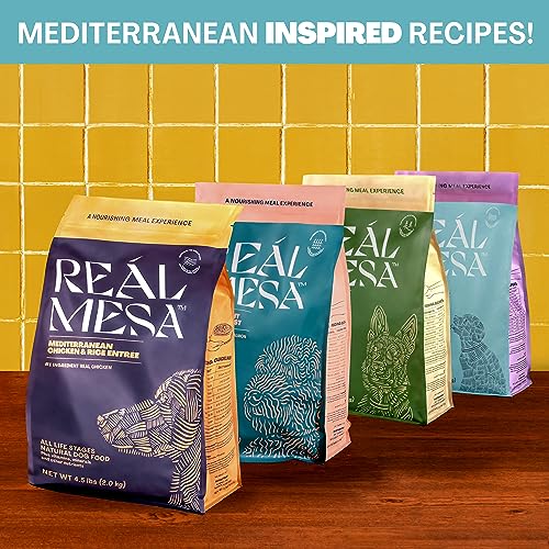 REÁL MESA Premium High-Protein Puppy Food for Healthy Growth & Development - Natural Chicken & Vegetable Asado Recipe with DHA, Calcium, & Antioxidants - Nutritious Dry Dog Food, All Breeds (4.5 lbs)