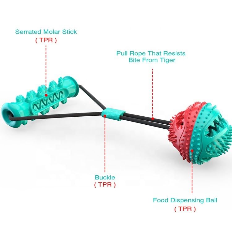 Rope and Ball Dog Toy - Interactive Tug of War - Durable for Small Medium Large Breeds - Tough Dog Toys to Keep Them Busy - Indestructible Dog Toy Aggressive Chewers - Dog Toys Boredom