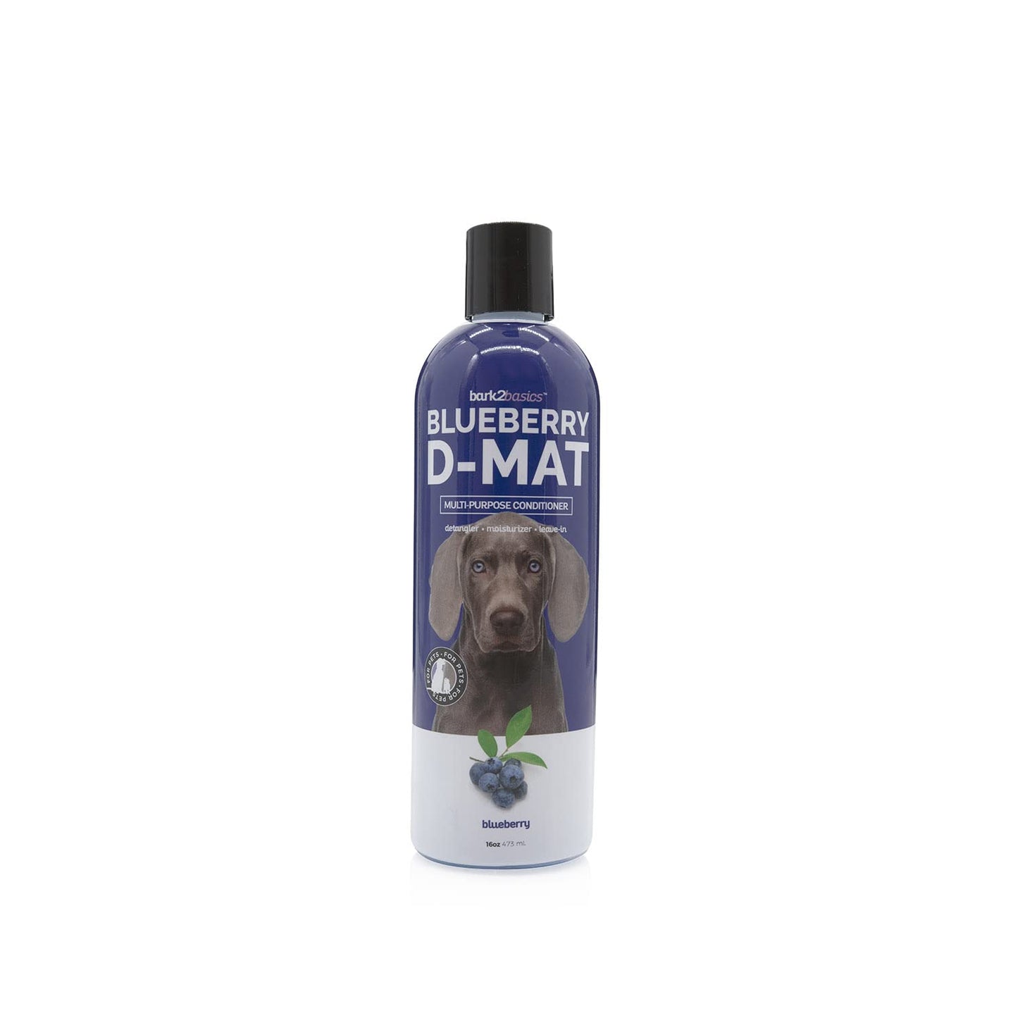 Bark2Basics Blueberry Bundle 16 oz - Shampoo, Facial Scrub, D-Mat Conditioner, and Pet Perfume Spray - Made in The USA, Natural Ingredients, Deodorizing, Professional Grade