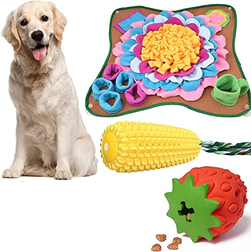 Snuffle Mat for Large Dogs and Cats Heavy Duty Dog Enrichment Toys Interactive Feeder Puzzle Mat Mental Stimulation Non Slip Sniffing Mat Small Medium Large Breed Dogs Anxiety Relief