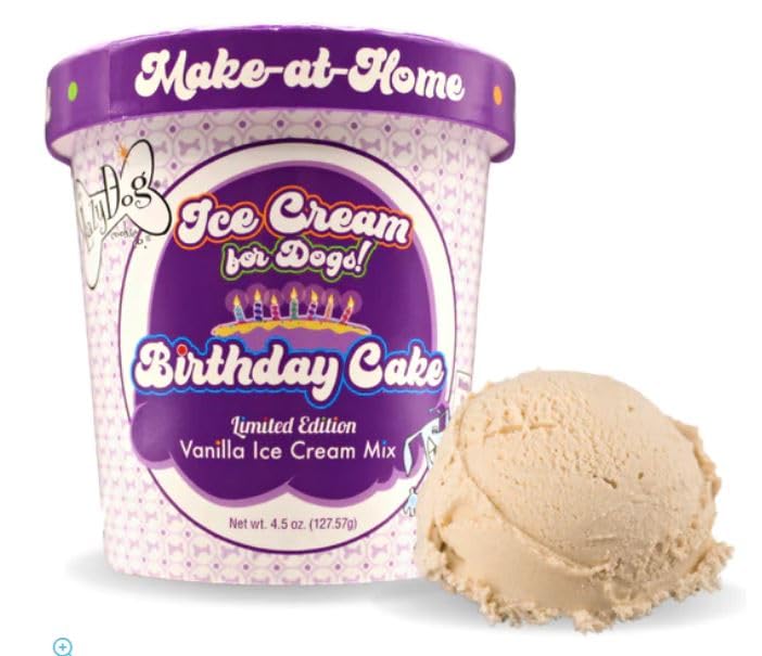 The Lazy Dog Cookie Co. Show Them Your Love Kit for Dogs. Includes I Ruff You Pie, Bag of Strawberry Smoochies, Make at Home Ice Cream and Can of The Newly Released Love-Pop