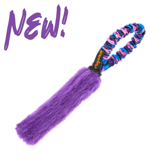 Tug-E-Nuff Pocket Fauxtastic | Durable Bungee Tug Toy for Dogs | Ideal for Interactive Dog Training and Dogs of All Ages | Made of Faux Fur and Comes in 3 Vibrant Colours | 13 x 7.5 inches in Size