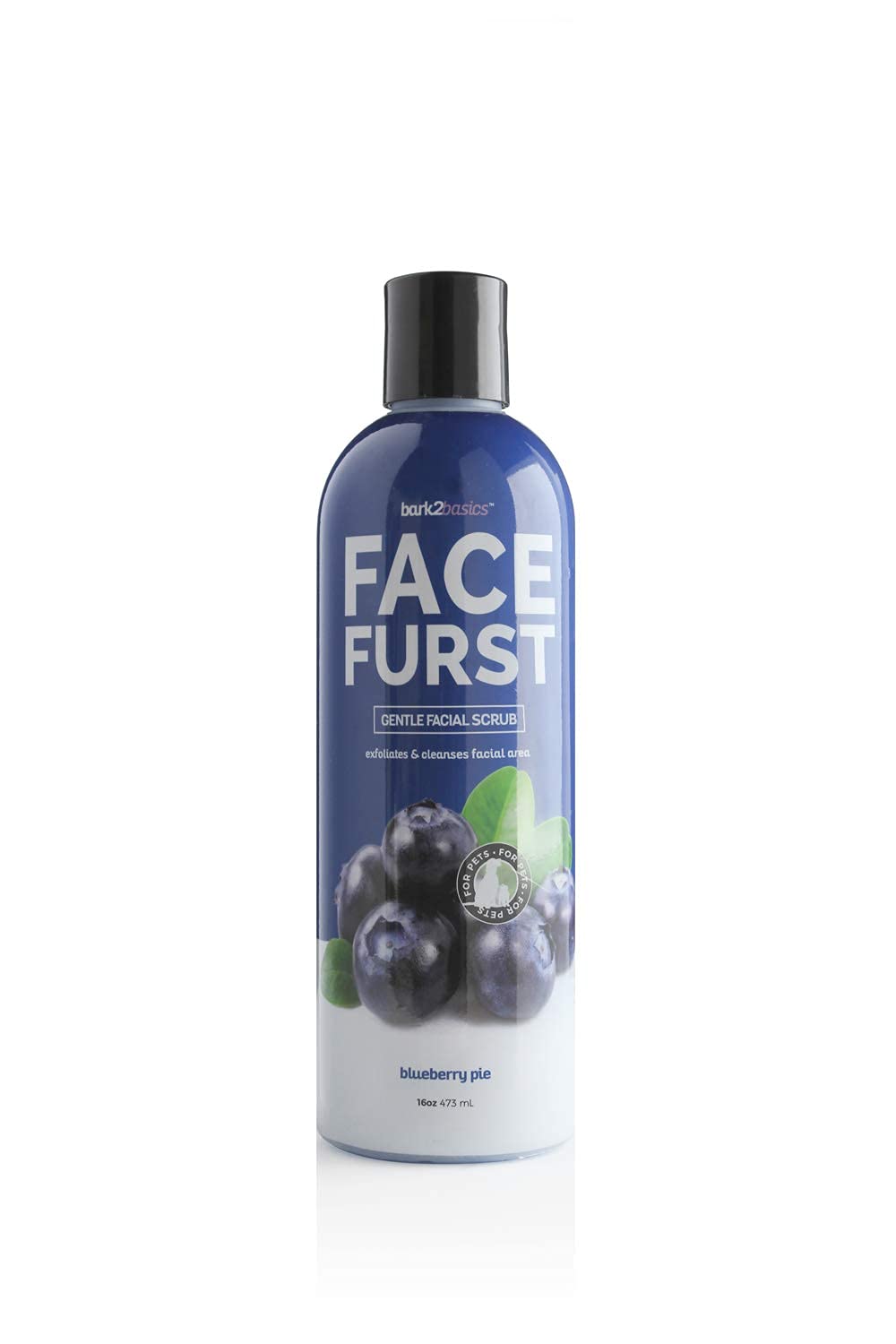 Bark2Basics Blueberry Bundle 16 oz - Shampoo, Facial Scrub, D-Mat Conditioner, and Pet Perfume Spray - Made in The USA, Natural Ingredients, Deodorizing, Professional Grade