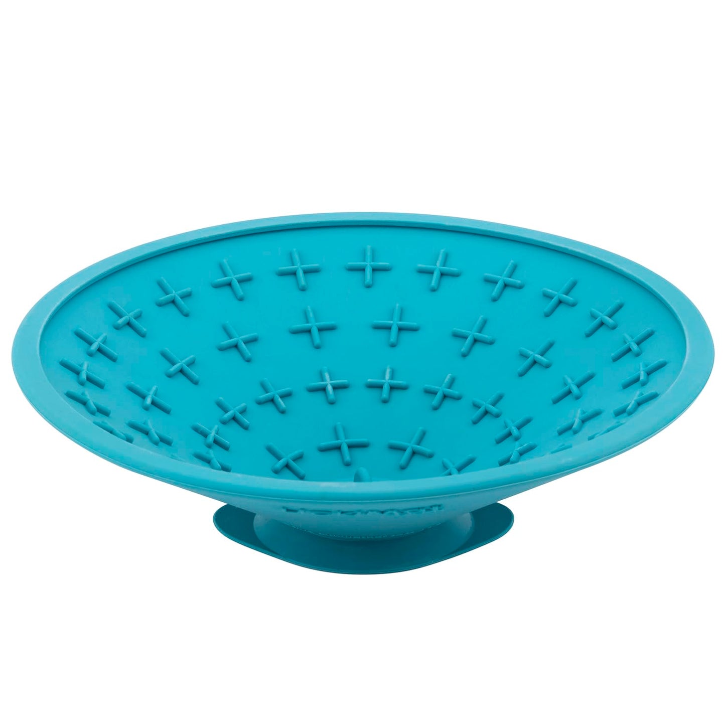 LickiMat Splash, Dog Slow Feeder Bowl Lick Mat, Boredom Anxiety Reducer, Sticks to Smooth Surface; Perfect for Food, Treats, Yogurt, or Peanut Butter. Fun Alternative to Slow Feed Dog Bowl, Turquoise