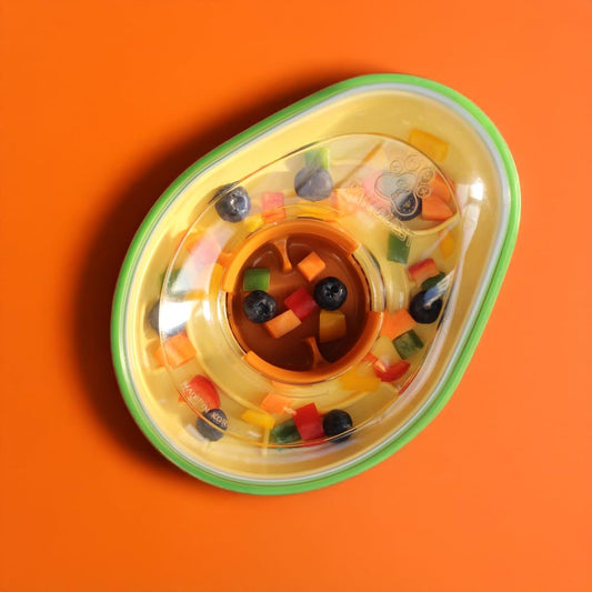 PAW QUEST Avocado Non-Spill Treat Dispensing Wobble Toys for Dogs