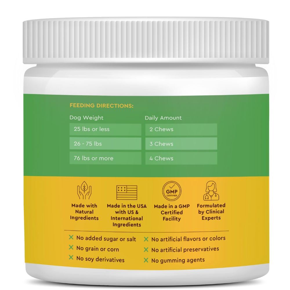 Infinite Pet Life Ultimate Hip & Joint Chews for Dogs – Peanut Butter Flavor – Glucosamine, Chondroitin, MSM & Turmeric – Advanced Joint Support for Dogs 90 Soft Chews