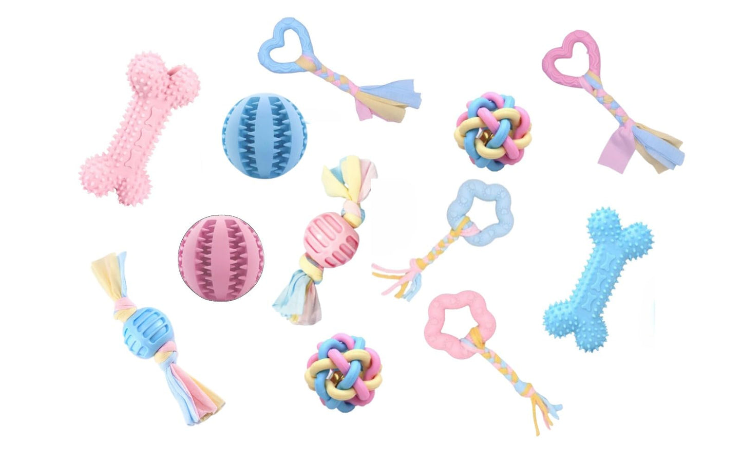 Bambinom Puppy Chew Toys, 12 Pack Puppy Teething Toys for Small Breed