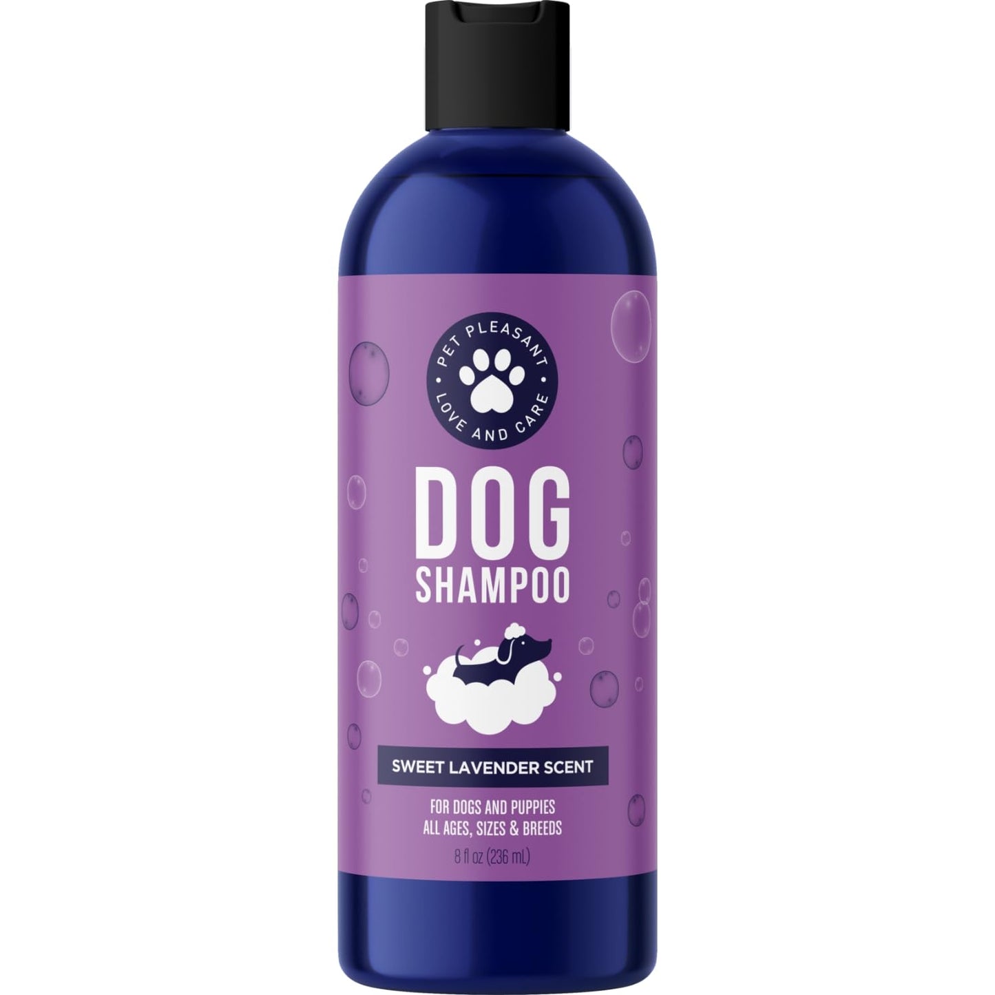 Soothing Oatmeal Shampoo for Dogs - Cleansing and Moisturizing Aloe & Oatmeal Dog Shampoo for Smelly Dogs of all Ages & Breeds - Gentle Sulfate and Paraben Free Dog Wash Made in USA (Lavender Vanilla)