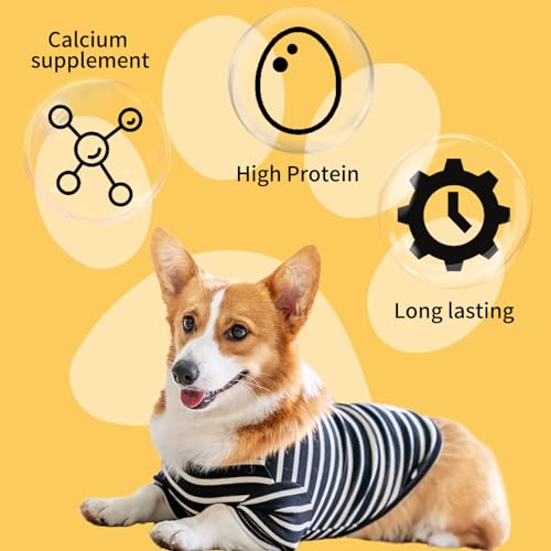 ASMPET Dog Treats Chews, Chicken Wrapped Beef Cartilage, Rawhide Free & Grain Free Dog Snacks 10.6 oz