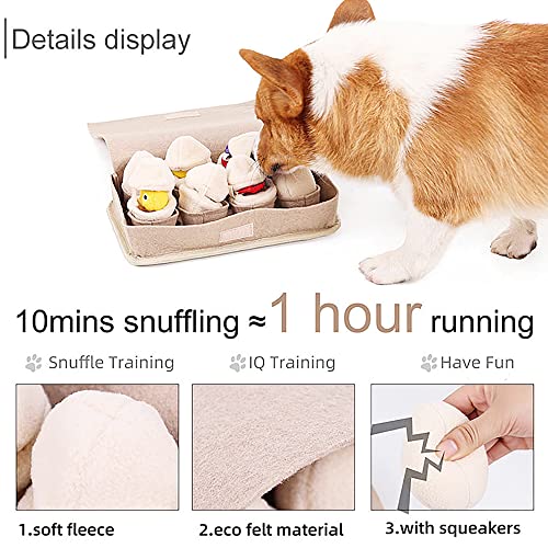 Puzzle Feeder Silicone Mat with Suction Cups, Slow Feeder Bowl for Dry and Wet Food, Enrichment for All Breed Dogs, Green