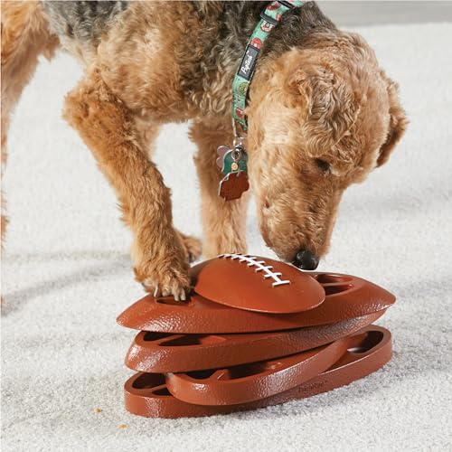 Interactive Cat Toys for Indoor Cats, 360° Smart Automatic Rolling Pet Ball, Rollie Pet Cat Toy, Electric Rolling Ball Dog Toy, Moving Cat Ball with Mesh Tail, Interactive Dog Toys for Small Dogs-Red