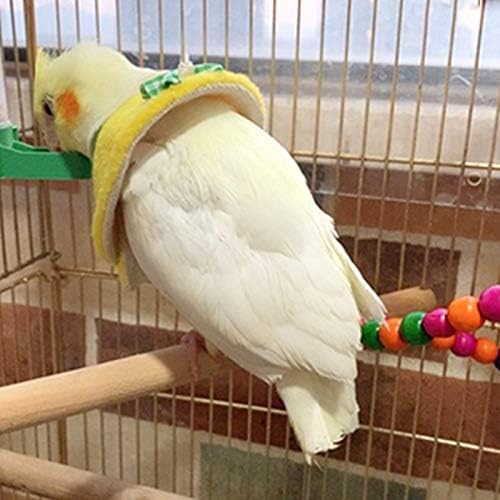 MANON ROSA Bird Collars for Feather Plucking - Soft Adjustable Neck Protector to Stop Biting, Breathable Cone for Small Breed Cockatiels Conures Lovebirds Eclectus Green Cheek Parakeets