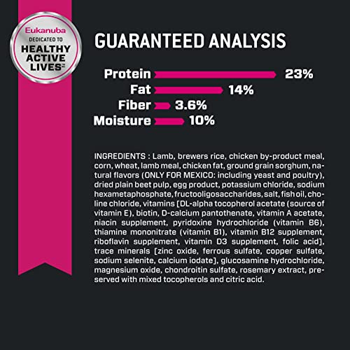 Eukanuba Adult Lamb 1st Ingredient Dry Dog Food, 30 lb