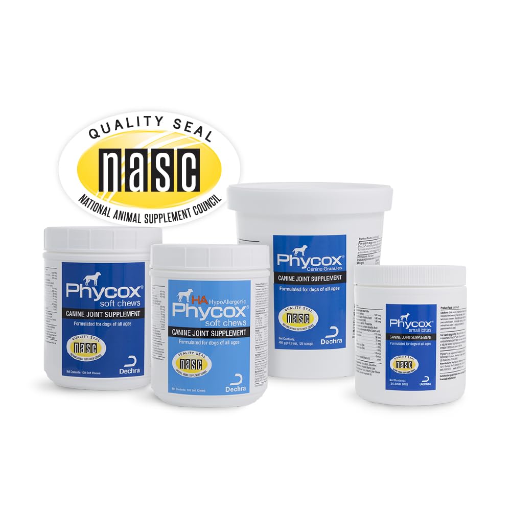 DechraSupply Phycox MAX Hypoallergenic (HA) Soft Chews, Joint Supplement for Dogs (90ct)