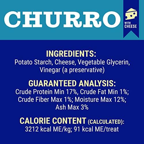 Himalayan Pet Supply Churro Cheese Treats | Lactose Free - Gluten Free - Grain Free | USA Made | All Breeds | 13 Churros | Real Himalayan Cheese