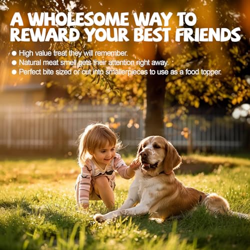 ASMPET Dog Treats Chews, Chicken Wrapped Beef Cartilage, Rawhide Free & Grain Free Dog Snacks 10.6 oz