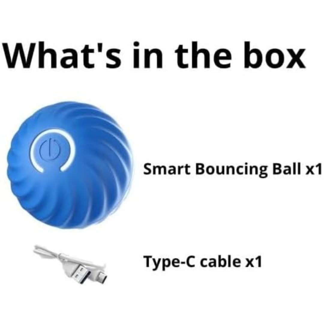 Interactive Dog Ball, Blue 2.2 Inch Electric Dog Toy for Small/Medium Dogs, Automatic Moving Electric Rolling Dog Toy, Ideal Gift for Dog Owners Seeking Interactive Rolling Ball