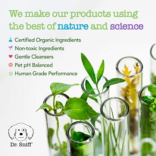 Dr. Sniff Freshening Spray for Dogs, Deodorizes Coat for Long Lasting Freshness, Alcohol-Free Cologne Spray, Grooming Supplies Safe for Sensitive Skin, Rose, Green tea & Leather Scent, 4 oz.