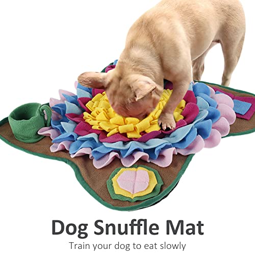 Snuffle Mat for Large Dogs and Cats Heavy Duty Dog Enrichment Toys Interactive Feeder Puzzle Mat Mental Stimulation Non Slip Sniffing Mat Small Medium Large Breed Dogs Anxiety Relief