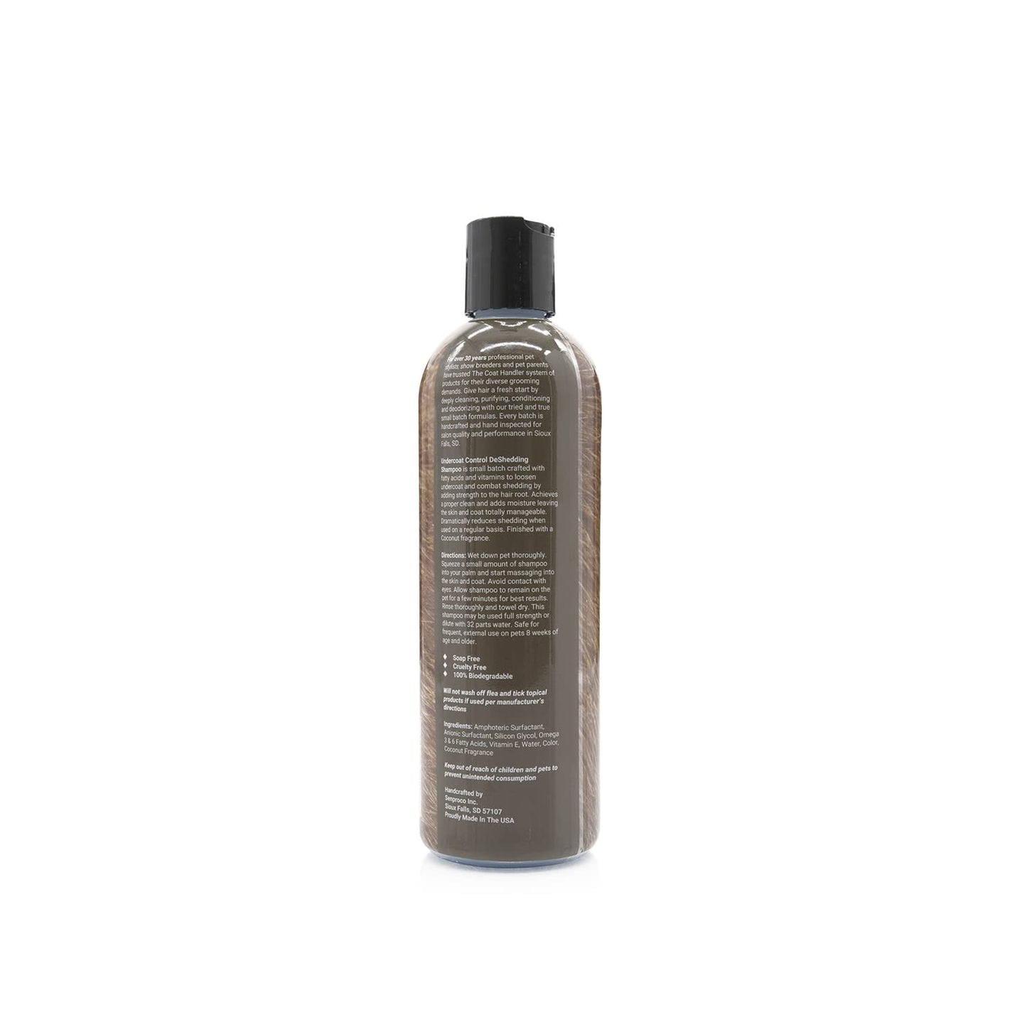 The Coat Handler Undercoat Control deShedding Dog Shampoo and Conditioner Bundle, 16 oz - Combats and Reduces Shedding, Undercoat Removal, Omega 3 & 6 Rich, Vitamin E Strengthens The Hair Follicle