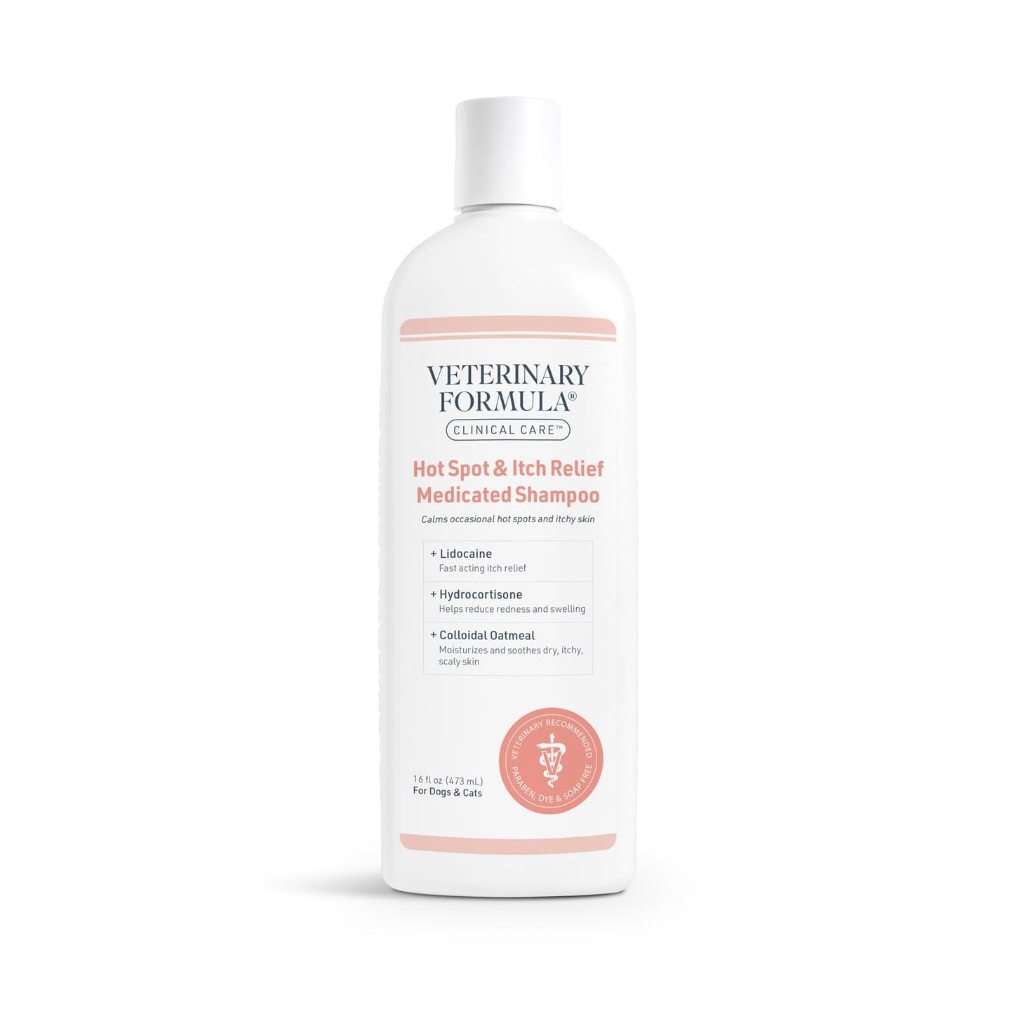 Veterinary Formula Clinical Care Hot Spot & Itch Relief Medicated Shampoo for Dogs and Cats 16oz & Clinical Care Antiseptic and Antifungal Medicated Shampoo for Dogs & Cats