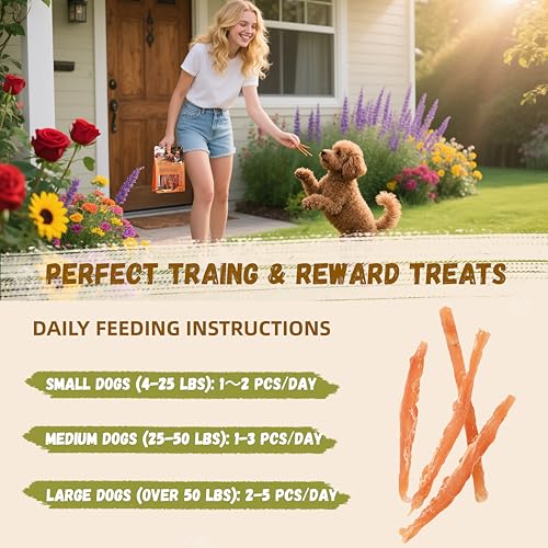 Furmate Chicken Jerky Strips Dog Treats, Chicken Breast Only Training Treats for Dogs,High Protein Low in Fat,Gluten-Free & Rawhide-Free,Healthy Skin & Shiny Coat,for All Life Stage Dogs,10.58 oz