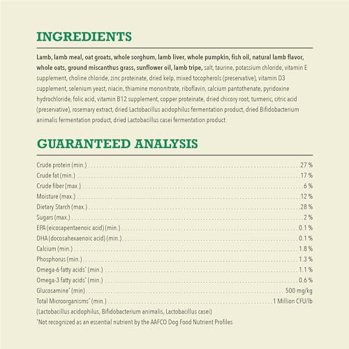 ACANA Wholesome Grains Dry Dog Food Limited Ingredient Lamb & Pumpkin Recipe 22.5lb Bag