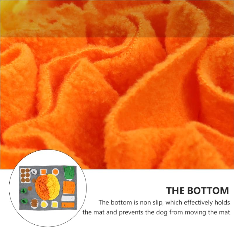 Totority Dog Slow Food Pad - Interactive Snuffle Mat for Dogs Multi-Color Flannel Sniffing Pad for Stress Relief and Engaging Feeding Experience
