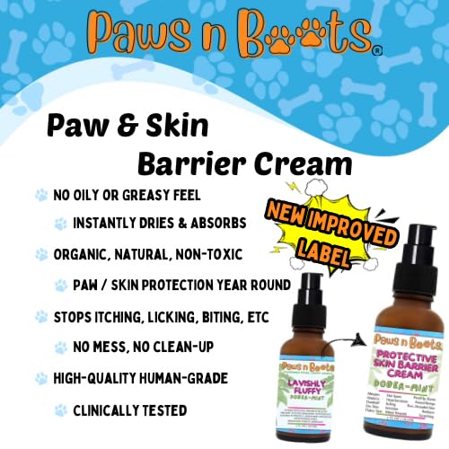 Protective Skin Barrier Cream Best Itchy Skin Relief for Dogs. Holistic Treatment, 100% Natural. Fast-Drying, Mess-Free Enriching Antioxidants, Relieves Itching, Hot Spots, Paw-Licking. Dober-Mint