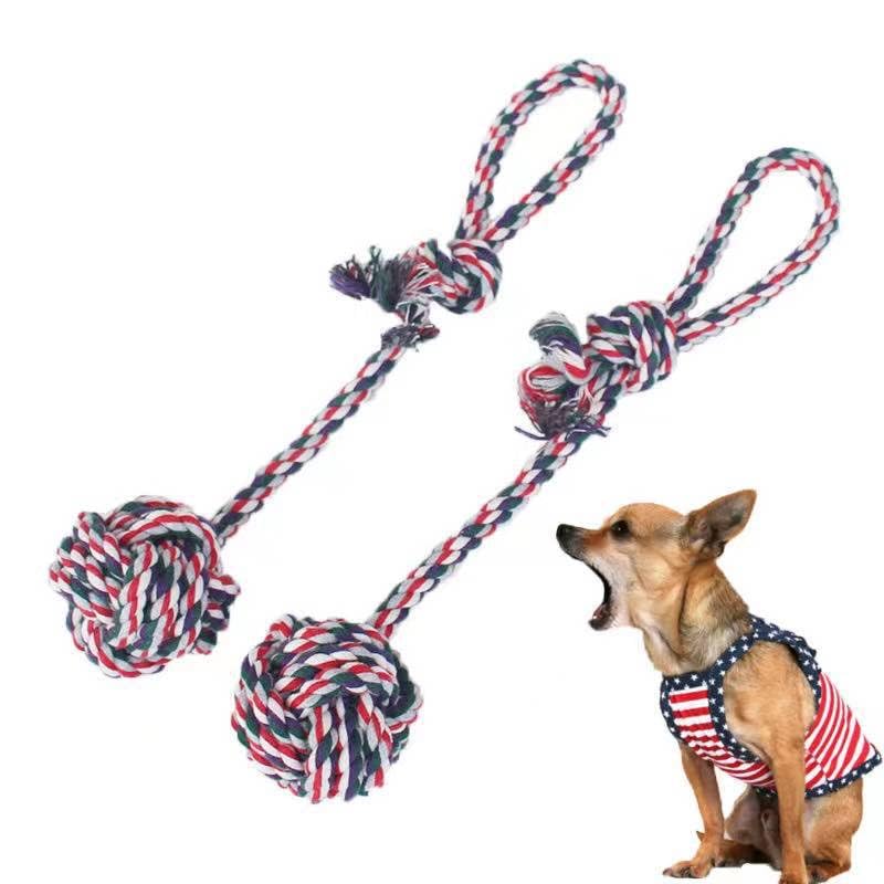 Dog Rope Toys,Medium and Small Pet Chew Toys,Pets Teething Rope Toys,Dog Toy Aggressive Chew Small Breed,Super Durable and Indestructible.(Carrot + Drop Ball, Count, 2)