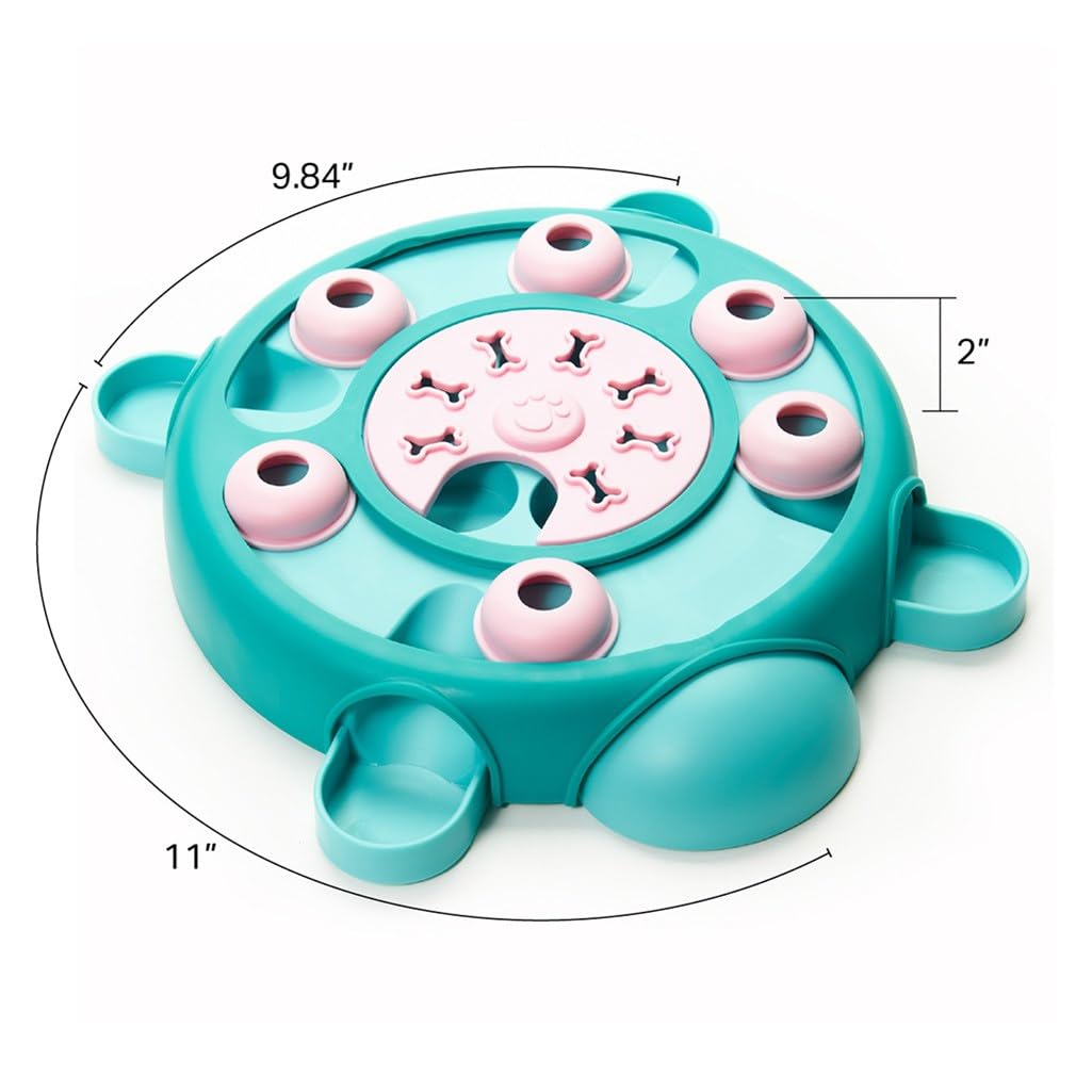 Friends Forever Dog Puzzles Toys with Slower Feeder, Interactive Toy with Food Puzzle for Stimulation and Treat Training Game, Treat Dispenser Toys for Dogs, Tortoise Puzzle
