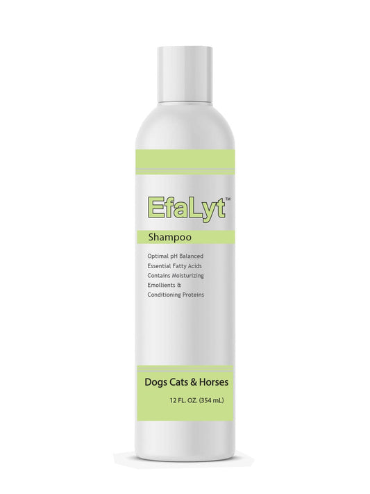 EfaLyt Hypoallergenic Shampoo for Pets - Blend of Proteins, Essential Fatty Acids - Control Flaking and Scaling - Optimal pH Balance - Natural Moisturizer - 12 fl oz