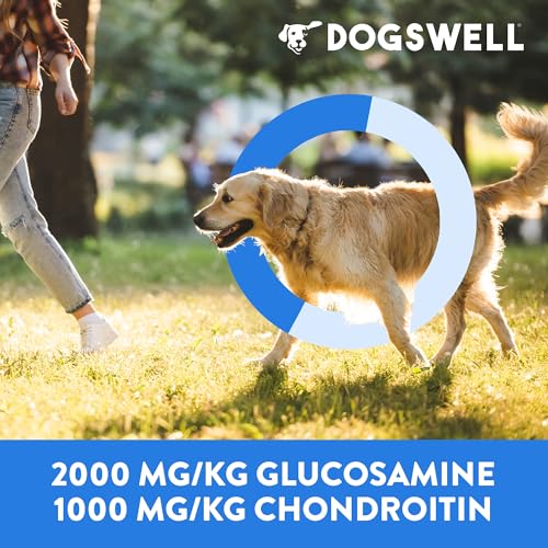 Dogswell Jerky Hip and Joint Dog Treats Grain Free Made in USA Only, Glucosamine and Chondroitin, 24 oz Chicken