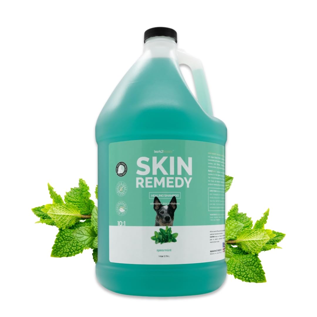 Bark2Basics Skin Remedy Dog Shampoo, 1 Gallon - Red Algae Based CTAB, Alleviates Coat Irritations Naturally, Promotes Healing for Crusting, Scaling and Flaking, Relieves Dry Itchy Sensitive Skin