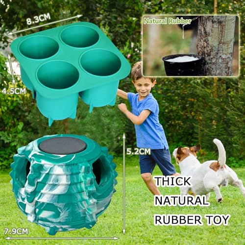 XHX Long-Lasting Interactive Dog Toy to Keep Your Pup Distracted - Safe for Small Dogs 10-25 lbs(Small, Green and White)