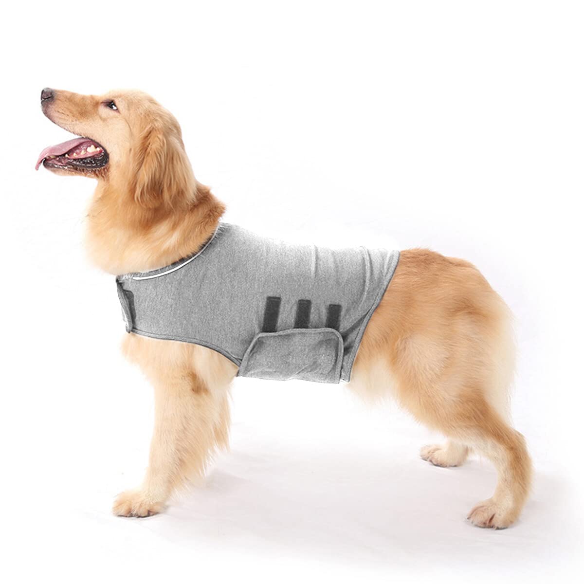 iFCOW Dog Anxiety Vest, Soft Breathable Dog Anxiety Relief Jacket Calming Coat Thunder Dog Wrap for Anxiety Stress Relief