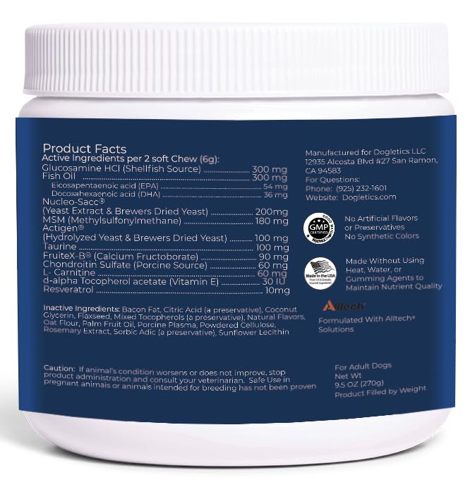 Large Breed Daily Multivitamin - Formulated for Large Dogs & Their Unique Health Needs, 90ct Delicious Bacon Flavor