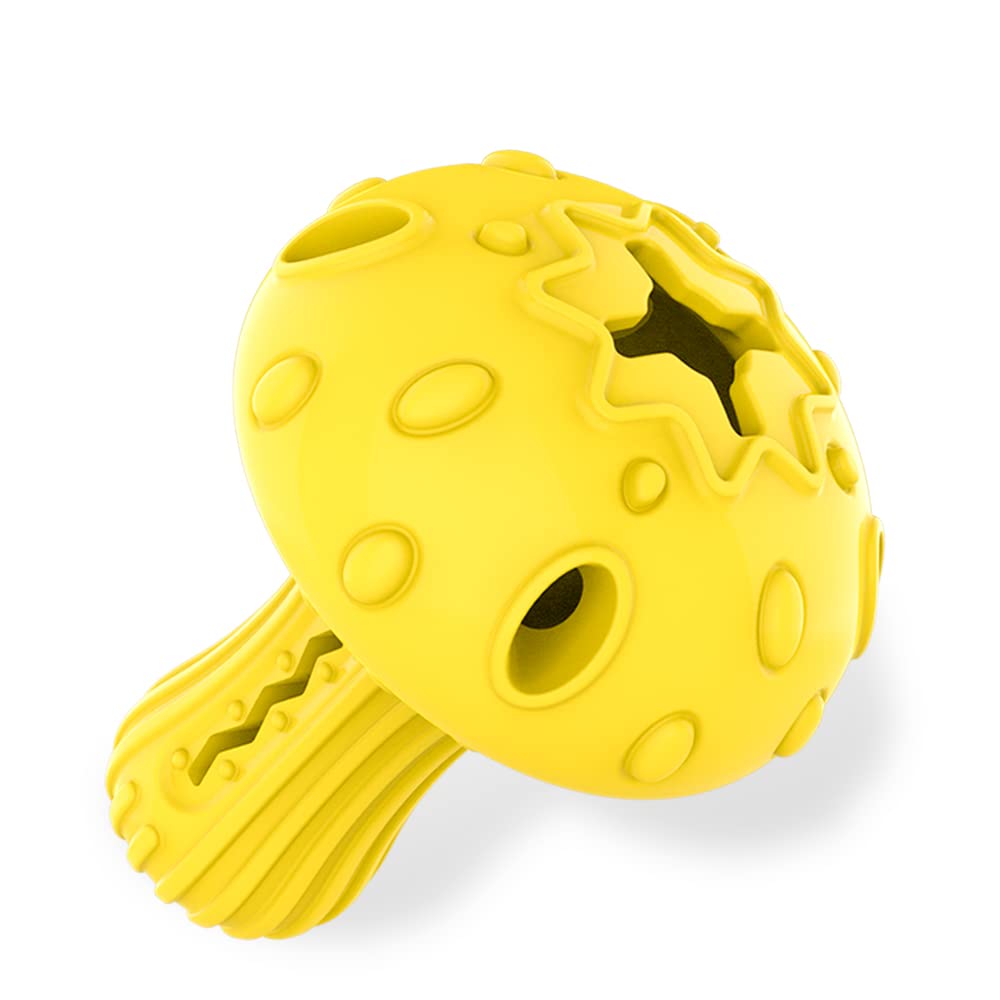 SCHITEC Dog Chew Toy for Large & Medium Dogs, Rubber Treat Dispensing Toy for Aggressive Chewers, Interactive Slow Feeder Tough Puzzle Toys Teeth Cleaning