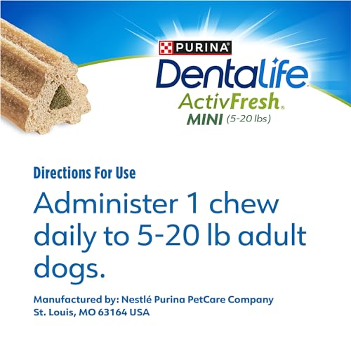 DentaLife ActivFresh Pack of 2 Dog Chews for Small Dogs, Dental Chews to Freshen Breath, Chicken Flavor, 13.5 oz. Each, 45 Each/90 Total - 45 Ct. Pouch