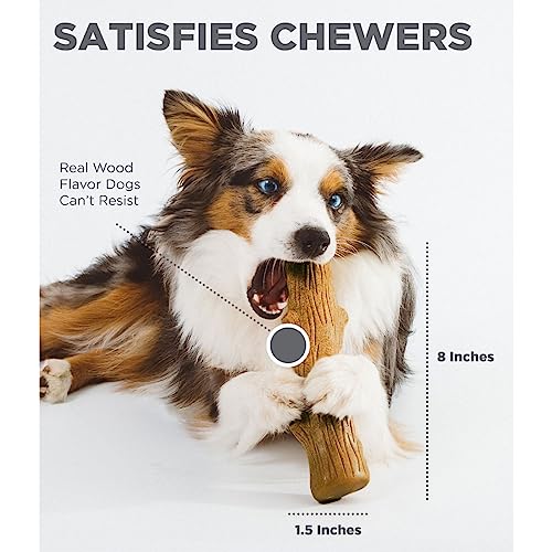 Petstages Dogwood Durable Dog Chew Toy, Small - Long Lasting Chew Stick Made with Real Wood - USA Made, S
