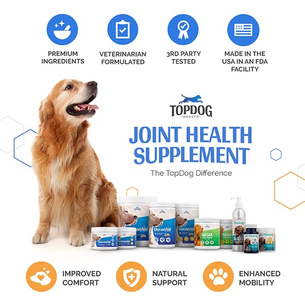 Joint Support Supplement for Dogs, Joint & Hip Support Supplement Tablets with MSM and Glucosamine Supports Dog Joint Pain Relief, Dog Mobility Support & Maintains Cartilage Health, Duck Flavor - 180P
